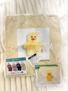 mojojojo ドキドキくじ　トートバッグ　相良織ポーチ　Todd ひよこ