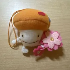 なめこ ぬいぐるみ マスコット 桜