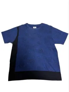 【日本製】ランバンオンブルー ペイズリー切替 Tシャツ ブルー 52 XL相当のサムネイル