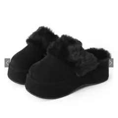 【GRL】厚底 ファーサボサンダル ci487 レディース 24.5cm