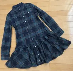 ポロラルフローレン シャツワンピース Ralph チェック ワンピース 160