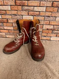 90s刻印前 英国製ドクターマーチン 10ホール 内部茶芯 チェリーレッド