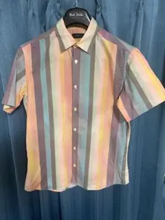 Paul Smith BLACK LABEL】半袖シャツ マルチストライプ - メルカリ