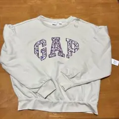 GAP 花柄ロゴ トレーナー 子どもＸＬサイズ クリーム　お値下げ