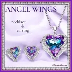 ハート型 ネックレス ピアス セット アクセサリー キラキラ 結婚式 フォーマル