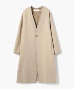 定価13万円】HARRISS GRACE カシミヤリバーシブルノーカラーコート