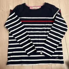 【極美品】クロコダイル　ロンT ボーダー　マリンのサムネイル