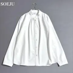 SOEJU ソージュ 長袖 スタンドカラー ブラウス - メルカリ