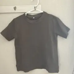 クルーネック 半袖Tシャツ グレー ONE SIZE リブニットのサムネイル