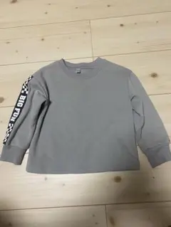 【爆売れ中！】エルフィンドール 裏起毛トレーナー 95 グレー サイドライン