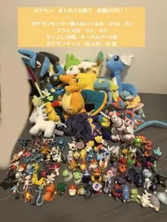 総額5万円相当！ポケモンぬいぐるみなど、まとめ売り