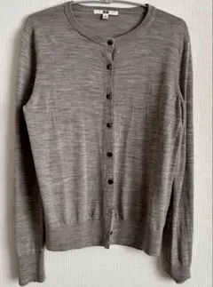 メリノクルーネックカーディガン