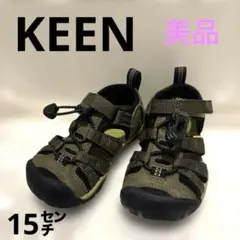 セール✨KEEN キーン　15㌢キッズ　カーキ　サンダル　美品