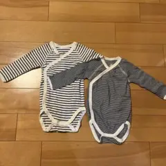 プチバトー　長袖　前開きボディ　6m/67cm