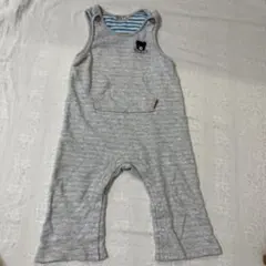DOUBLE.B グレー ロンパース