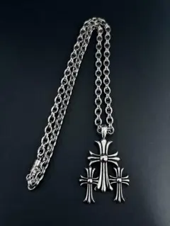 シルバー925 トリプルクロスペンダント クロスネックレス ✨希少✨ 2025年最新】トリプルクロスネックレスの人気アイテム - メルカリ