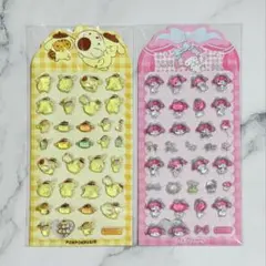 新品　2枚セット マイメロディ ポムポムプリン　ウォーターインボンドロ　ぷっくり