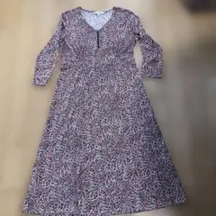 LAURA ASHLEY 花柄 長袖七分袖ワンピース サイズ9 美品