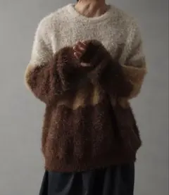 井上様専用)21AW Wizzard ウィザード グラデーションモヘアニット