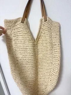 Banana Republic ペーパー トートバッグ かごバッグ 夏 大容量のサムネイル