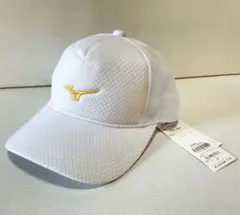 新品 MIZUNO ミズノ ホワイト　メッシュキャップのサムネイル