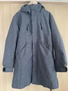 [最終値下げ] ikka グレー フード付き2wayダウンジャケット XL