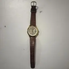 CITIZEN クォーツ腕時計 ゴールド/ブラウン