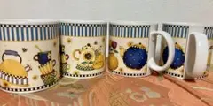 Debbie Mumm × Sakura 「Teapots」マグカップ 4個