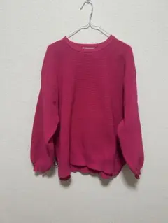 RODEO CROWNS ワッフル編みニットセーター ピンク