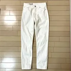 ■美品■メゾンキツネ ホワイトデニムパンツ 25インチ ポルトガル製 白デニムのサムネイル
