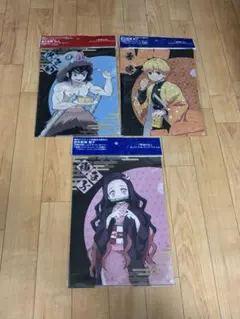 鬼滅の刃 クリアファイル 我妻善逸 嘴平伊之助 竈門禰豆子