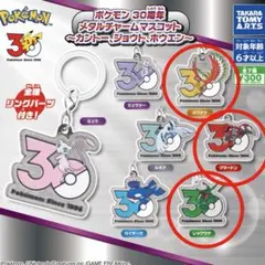 ポケモン 30周年 メタルチャームマスコット カントー ジョウト