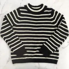 GU  トップス　ニット　ボーダー　L