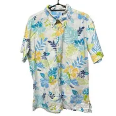 沖縄Shisa Tropical Wear マリン柄　かりゆしウェア　LLサイズのサムネイル