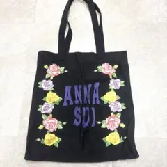 ANNA SUI トートバッグ ローズ柄 ブラックjouetieのサムネイル