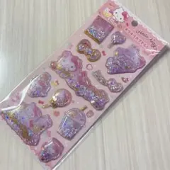 [新品 正規品] ハローキティ　キラキラカプセルシール　サンリオ　ピンク