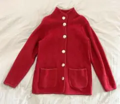 LL Bean 赤 カーディガン ヴィンテージ Wool 100％