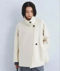 green label relaxing / スタンドカラーミドルコート　Ｓ