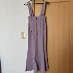 サロペット ロングスカート パープルのサムネイル