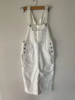 Urban Research ホワイトデニム　ジャンパースカート