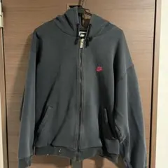 90s NIKE フルジップパーカー ブラック　 Men's Large