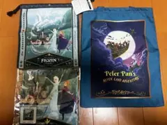 ファンタジースプリング　ピーターパン トートバッグ&アナ雪　タオル　巾着