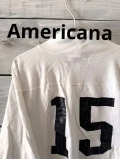 ＜Americana＞ナンバリング フットボール ハイネック Tシャツ