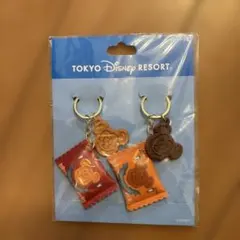 未開封　DISNEY RESORT ミッキー・ミニー ワッフルキーホルダー 2個