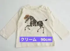 しまむら　PUNKMOA ゼブラプリント長袖Tシャツ