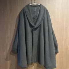 【美品】和装コート 着物コート 防寒 へちま衿コート ケープコート