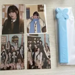 NiziU リオ　うちわグリップ　オンラインくじステッカー　ハピドロフォトカ