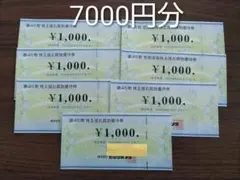 ビックカメラ株主優待券　7000円分