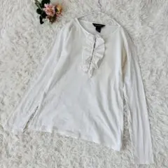RALPH LAUREN フリル 長袖カットソー L（A290）