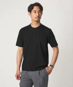 美品 グリーンレーベルリラクシング JUST fit ジャケインTシャツ M 黒